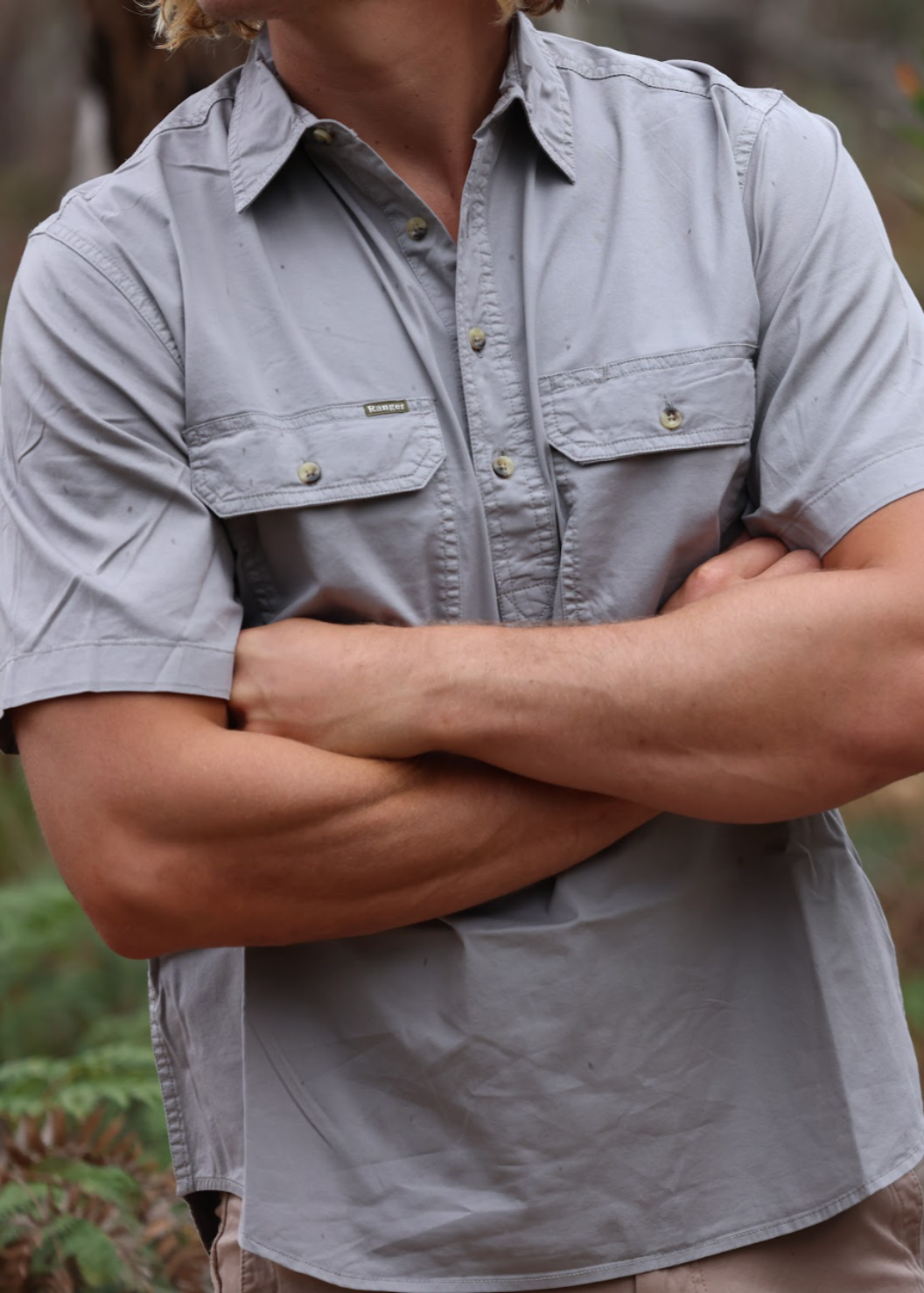 Bruce Short Sleeve Work Shirt - Light
