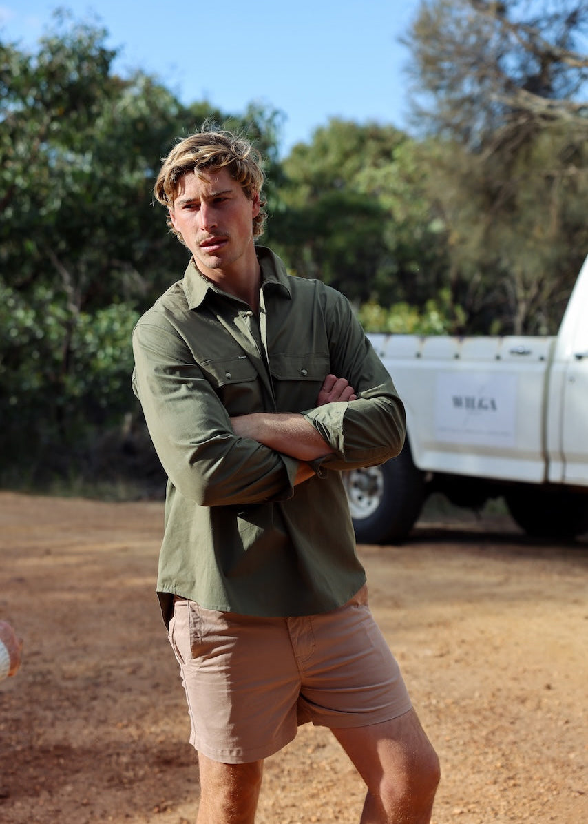 Aus Made - Beanie, Belt & Steve Work Shirt