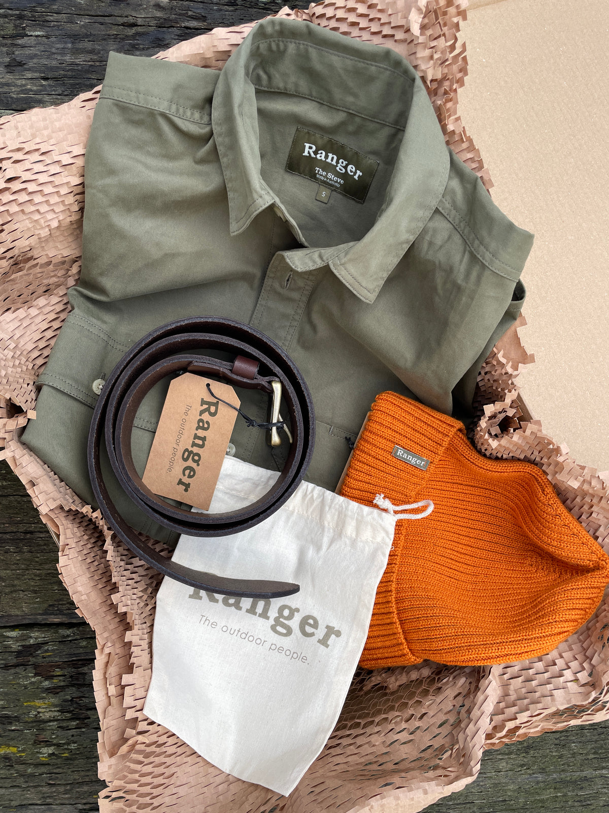 Aus Made - Beanie, Belt & Steve Work Shirt