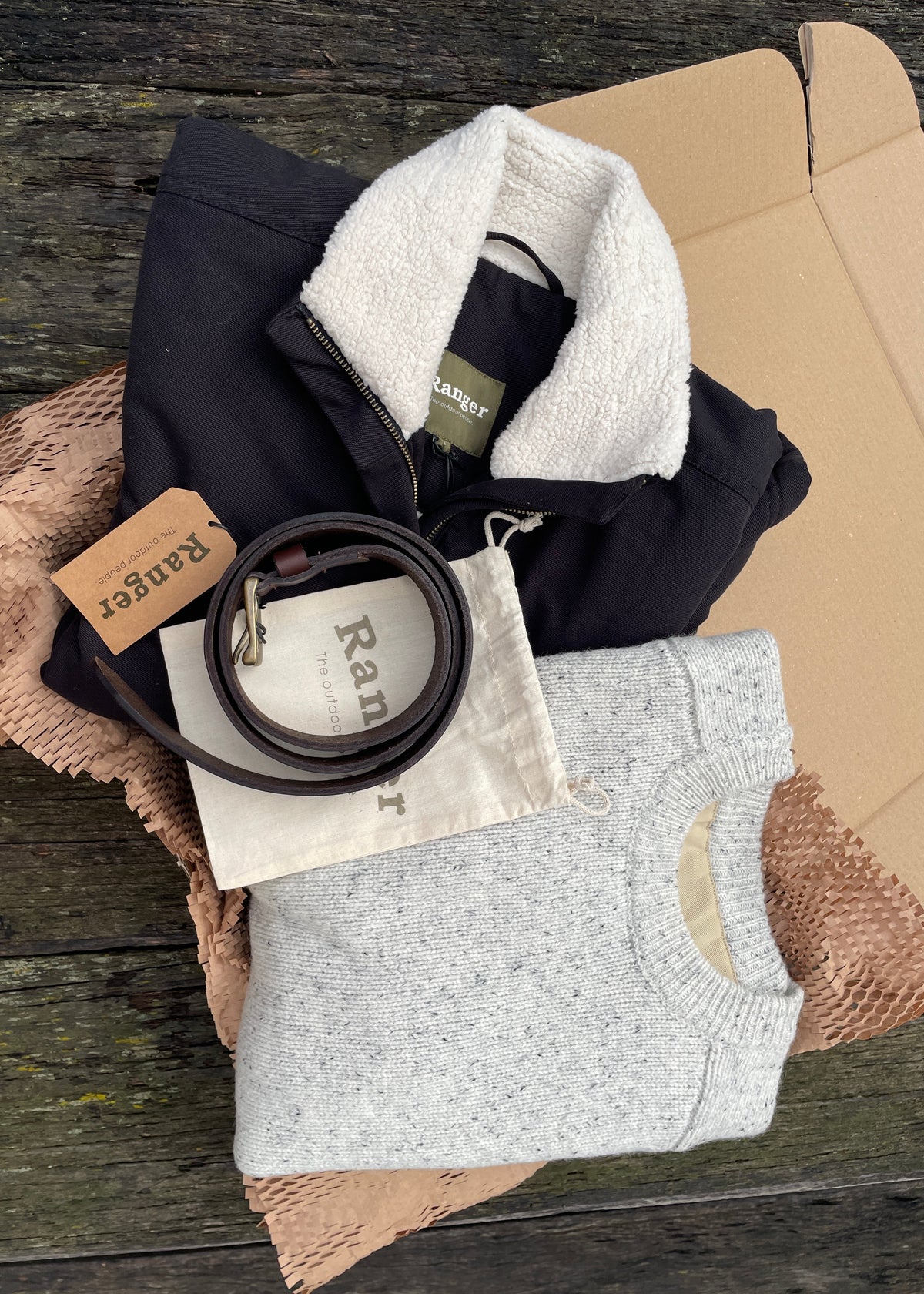 Rugged Up - Belt, Knit & Jacket