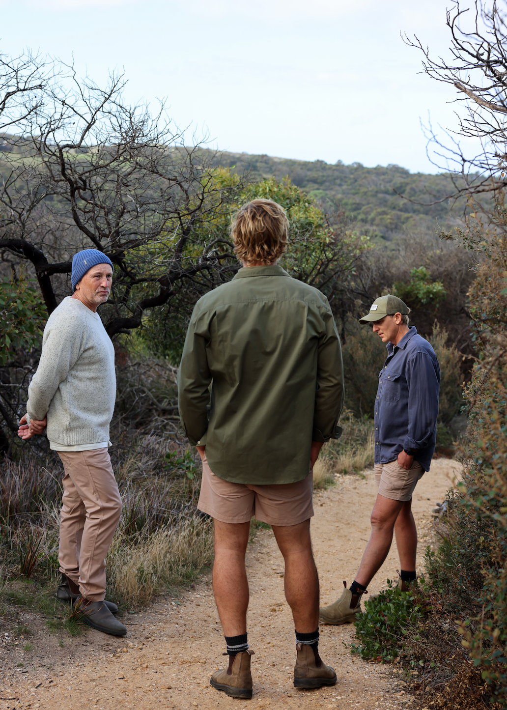 Casual Dad - Harvey Canvas Shirt, Dave Tee and Will Beanie